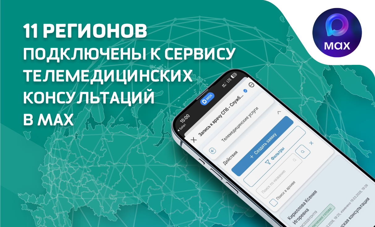 11 регионов подключились к телемедицинскому сервису в национальном мессенджере MAX
